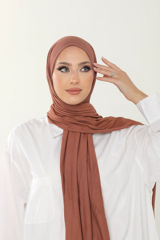 Crimson Pink Premium Viscose Jersey Shawl | Luxurious Drape, Non-Slip Fabric