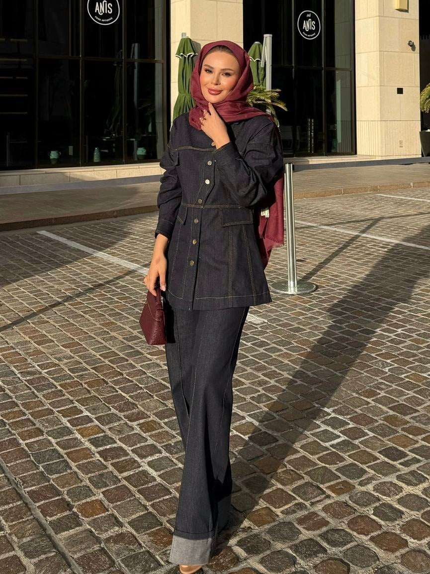 Manche Denim Set – Denim Blue