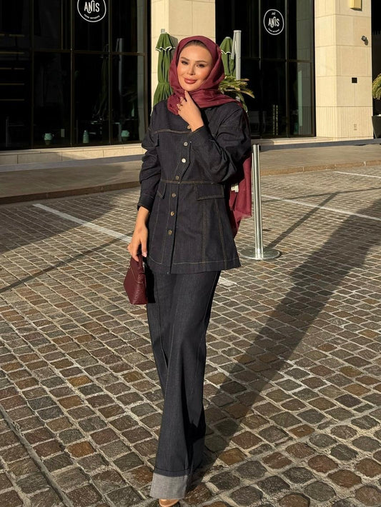 Manche Denim Set – Denim Blue