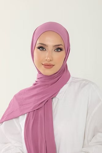 Sweet Lilac Premium Viscose Jersey Shawl | Luxurious Drape, Non-Slip Fabric