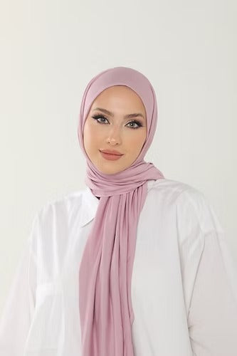 Light Lilac Premium Viscose Jersey Shawl | Luxurious Drape, Non-Slip Fabric