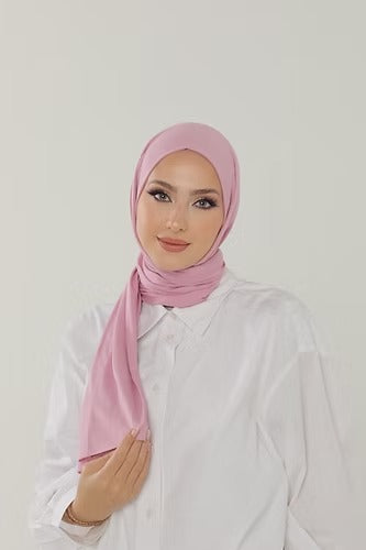 Baby Pink Premium Viscose Jersey Shawl | Luxurious Drape, Non-Slip Fabric