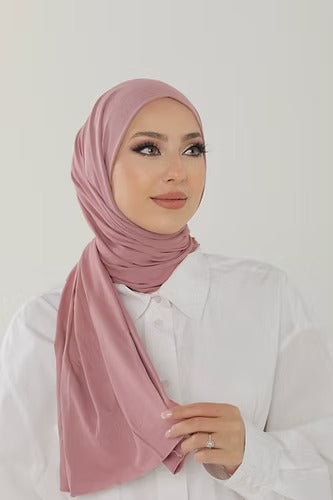 Ice Pink Premium Viscose Jersey Shawl | Luxurious Drape, Non-Slip Fabric