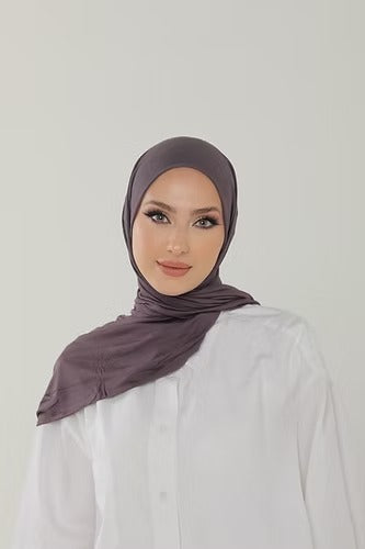 Dusty Purple Premium Viscose Jersey Shawl | Luxurious Drape, Non-Slip Fabric