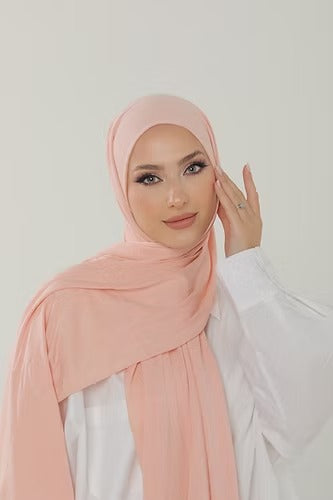 Dusty Blush Premium Viscose Jersey Shawl | Luxurious Drape, Non-Slip Fabric