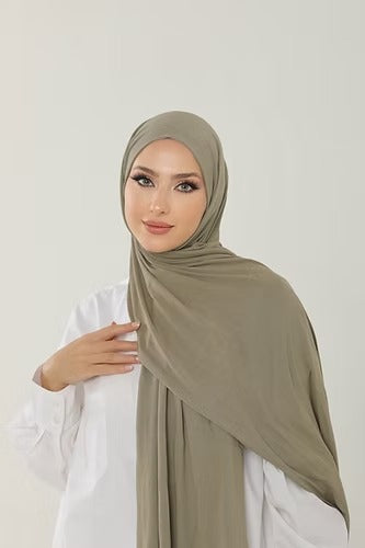 Sage Premium Viscose Jersey Shawl | Luxurious Drape, Non-Slip Fabric