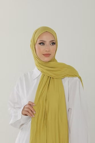 Lime Premium Viscose Jersey Shawl | Luxurious Drape, Non-Slip Fabric