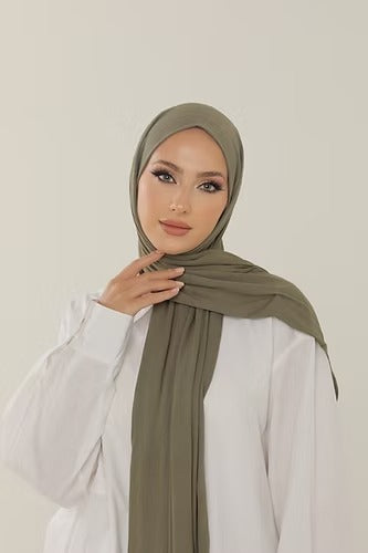 Light Khaki Premium Viscose Jersey Shawl | Luxurious Drape, Non-Slip Fabric