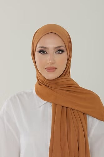 Mustard Premium Viscose Jersey Shawl | Luxurious Drape, Non-Slip Fabric