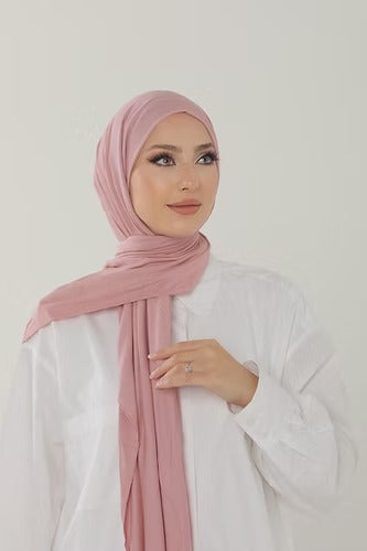 Light Pink Premium Viscose Jersey Shawl | Luxurious Drape, Non-Slip Fabric