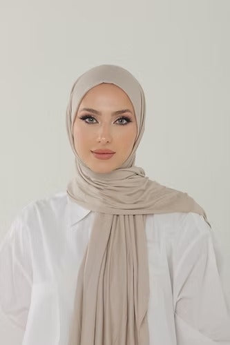 Stone Premium Viscose Jersey Shawl | Luxurious Drape, Non-Slip Fabric