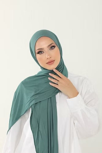 Mint Green Premium Viscose Jersey Shawl | Luxurious Drape, Non-Slip Fabric