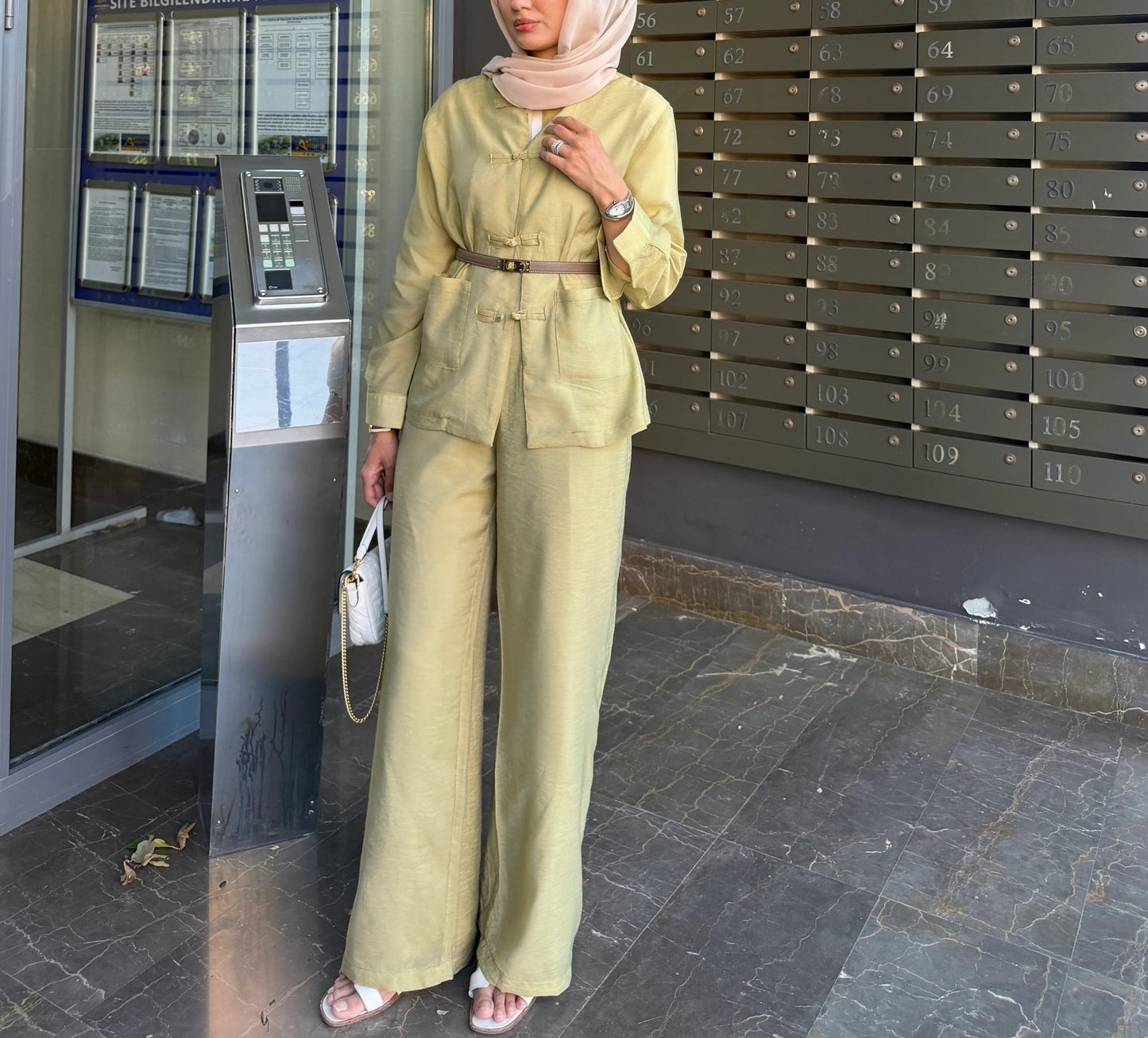 Chihiro Two Piece Tunic Outfit - Light Green