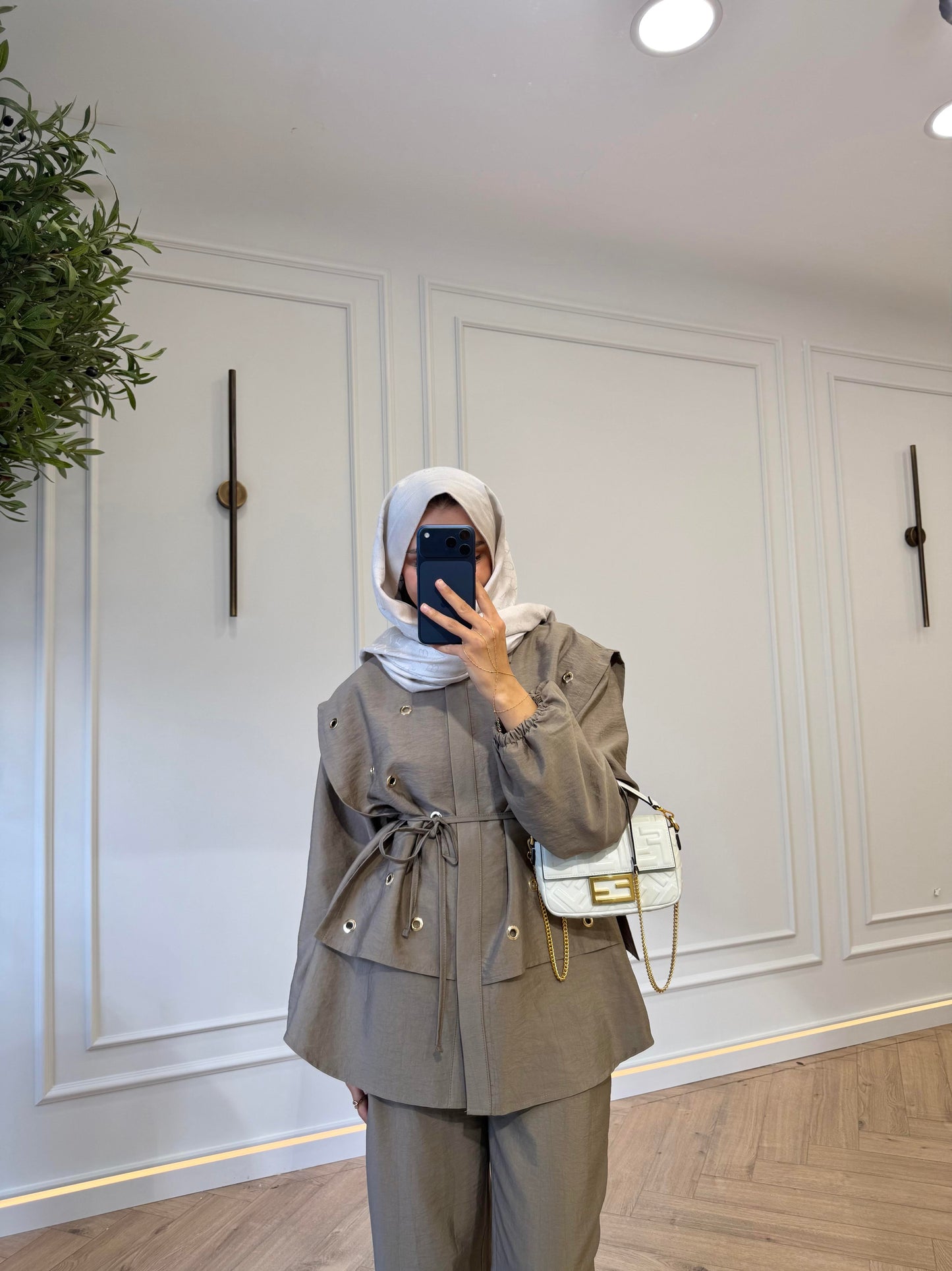 Gale Knit Two-Piece Set- Mink