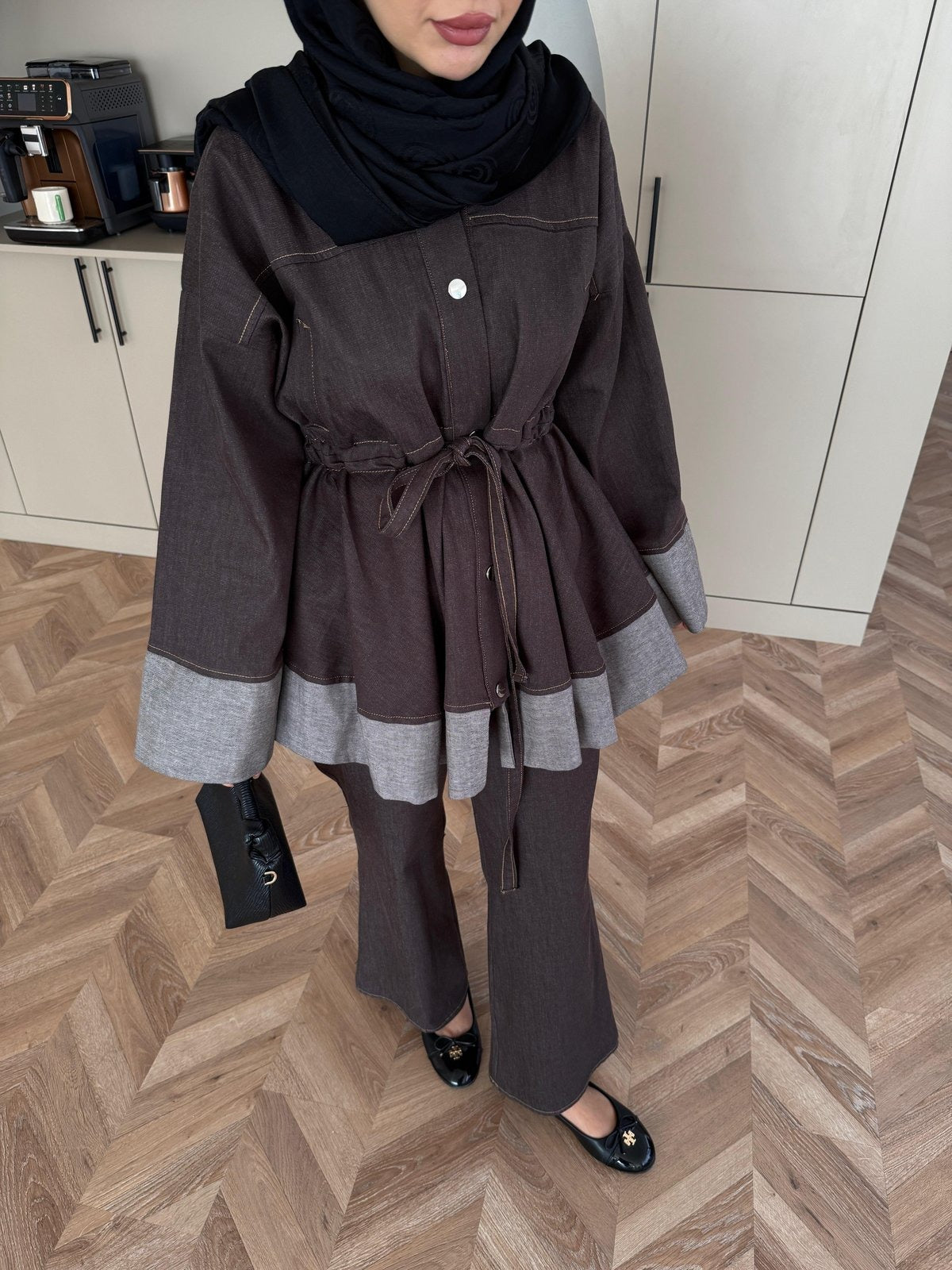 Beige Gisa Two-Piece Set