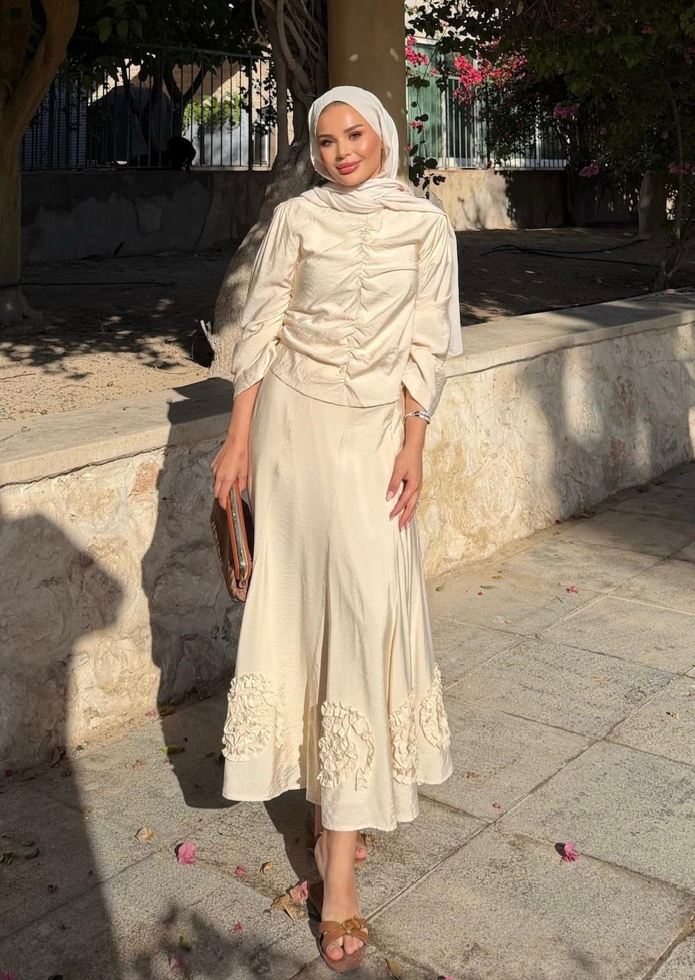 Porto Skirt Set – Beige