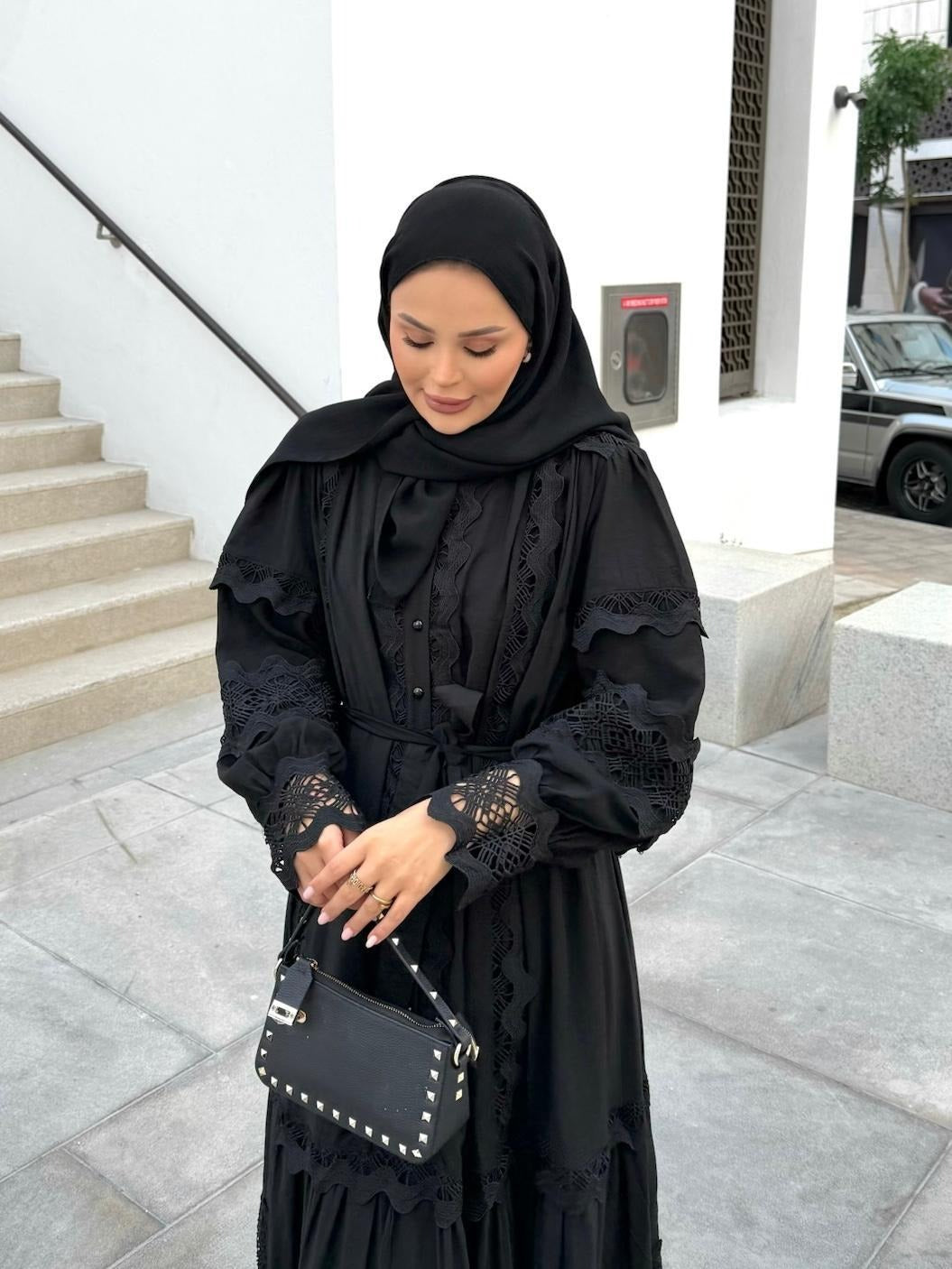 Elegant Black Lace Dress