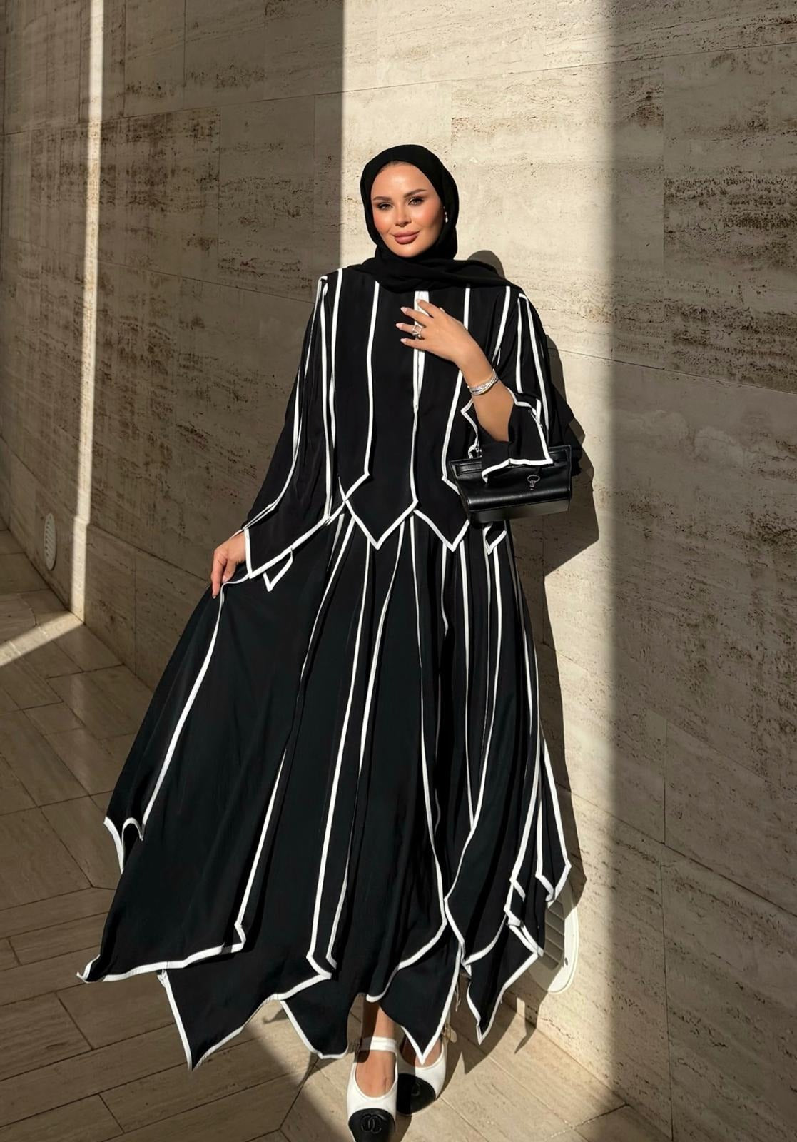 Doha Skirt Set – Black