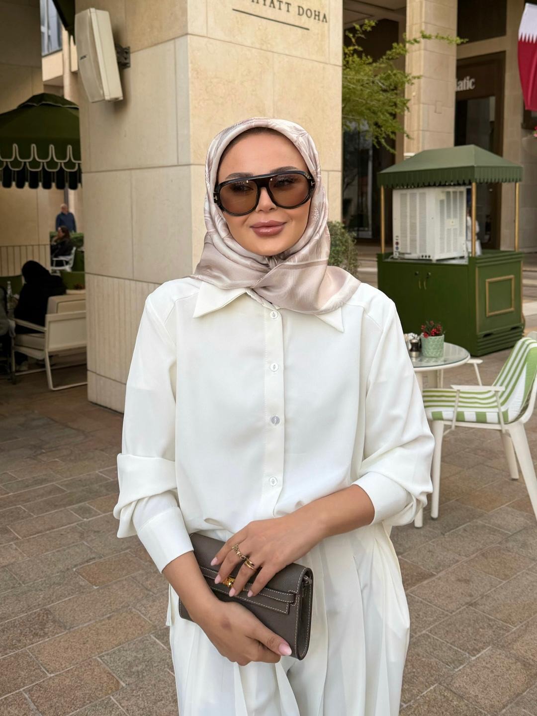 Daphne Pleated Pants Set – Ecrou