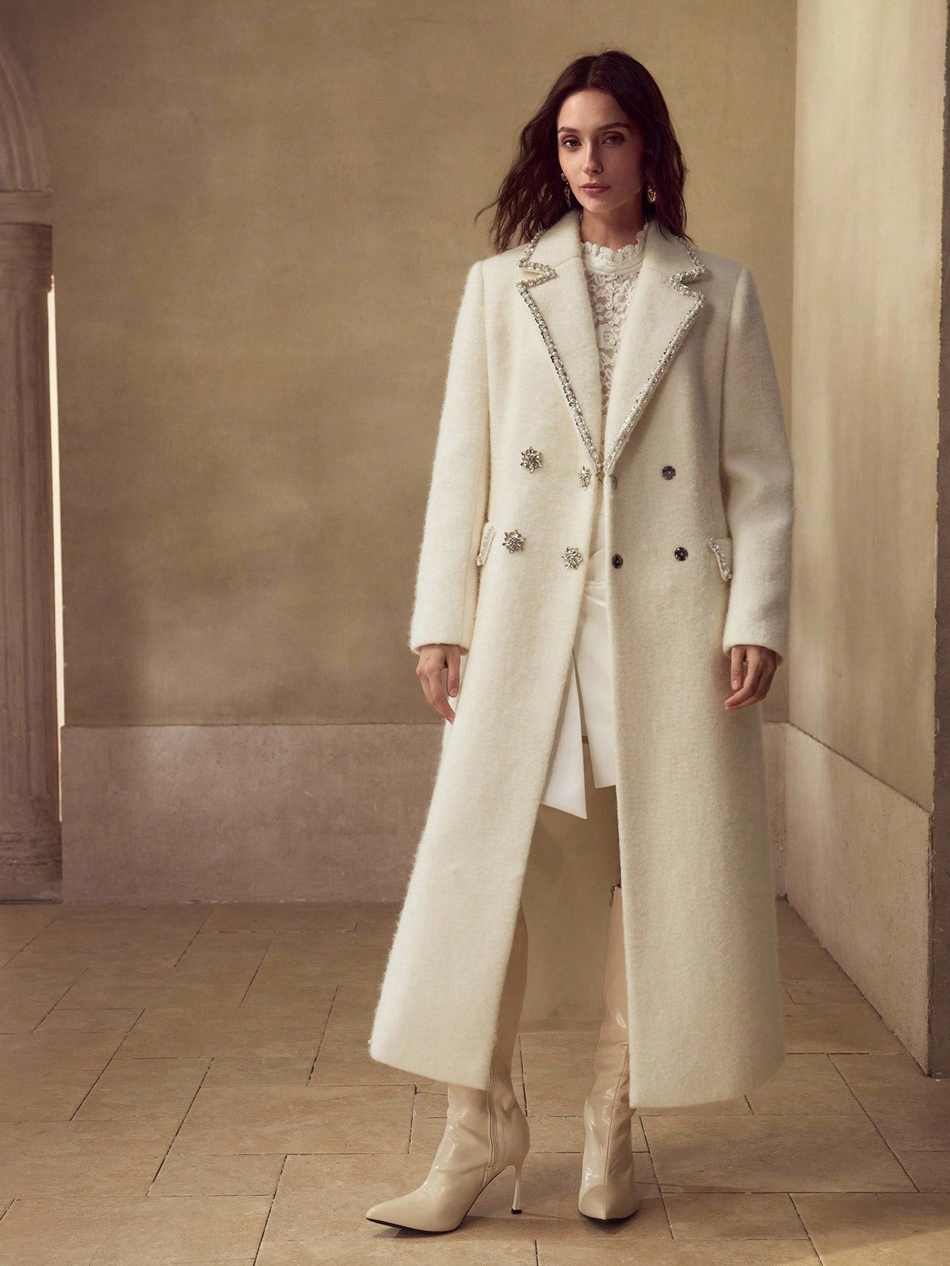 PREMIUM WOOL DOUBLE BREASTED OVERCOAT