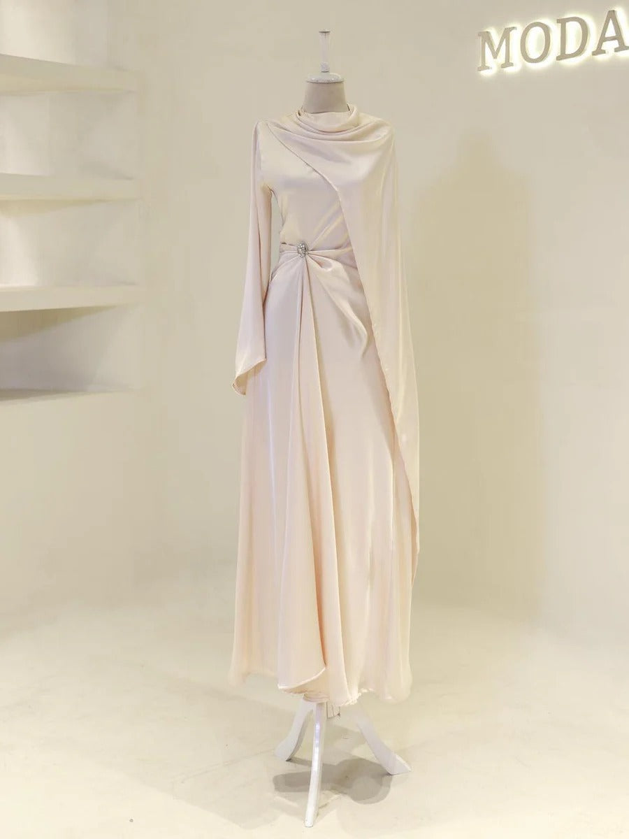 Seraphine Evening Gown- Beige