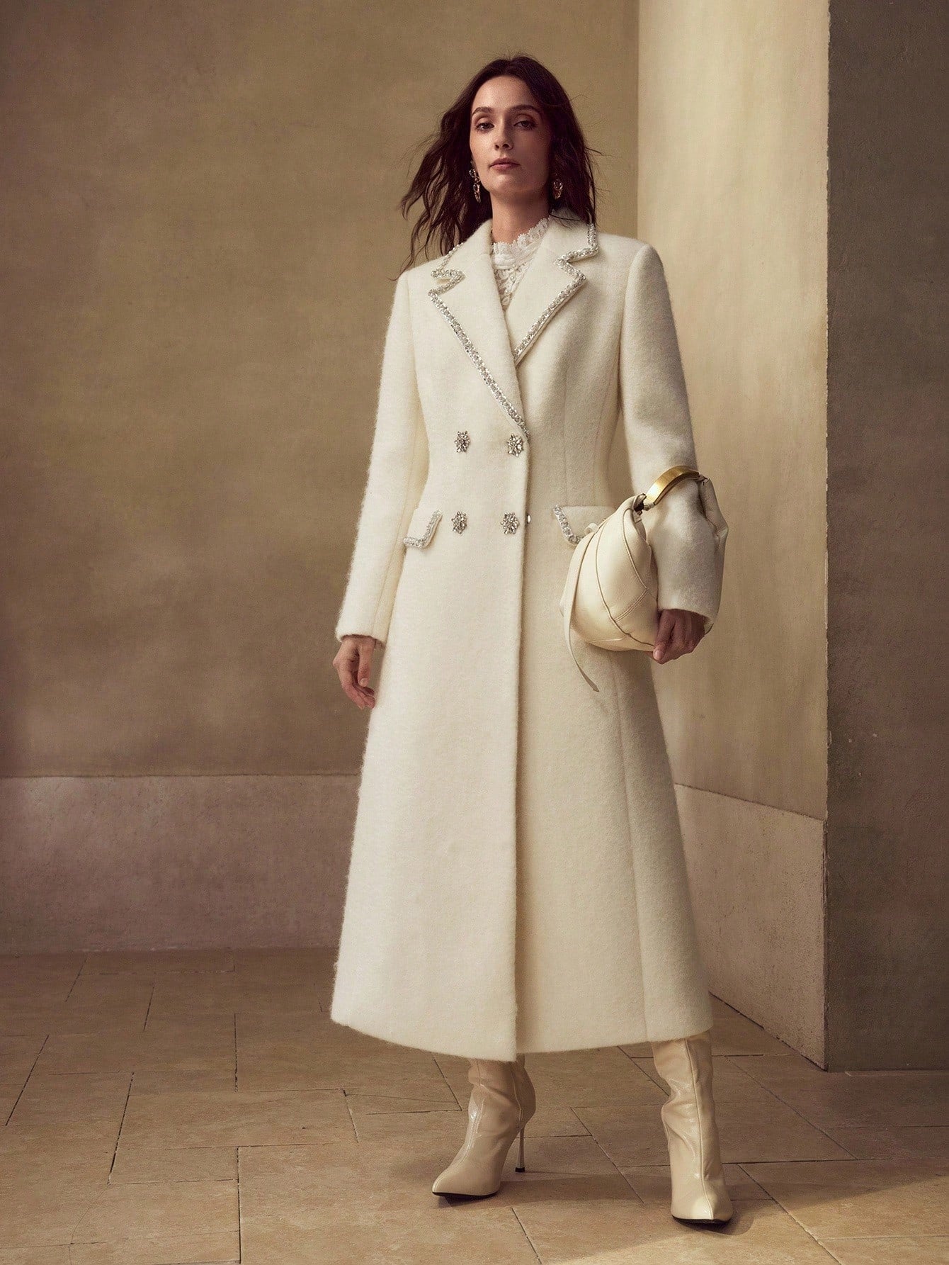 PREMIUM WOOL DOUBLE BREASTED OVERCOAT