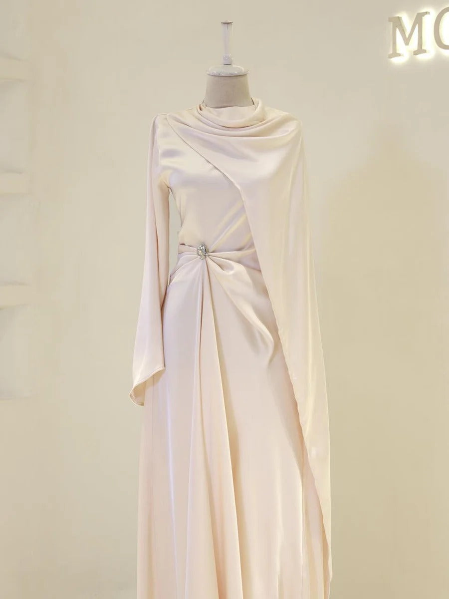 Seraphine Evening Gown- Beige