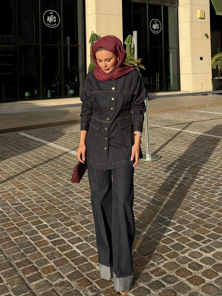 Manche Denim Set – Denim Blue