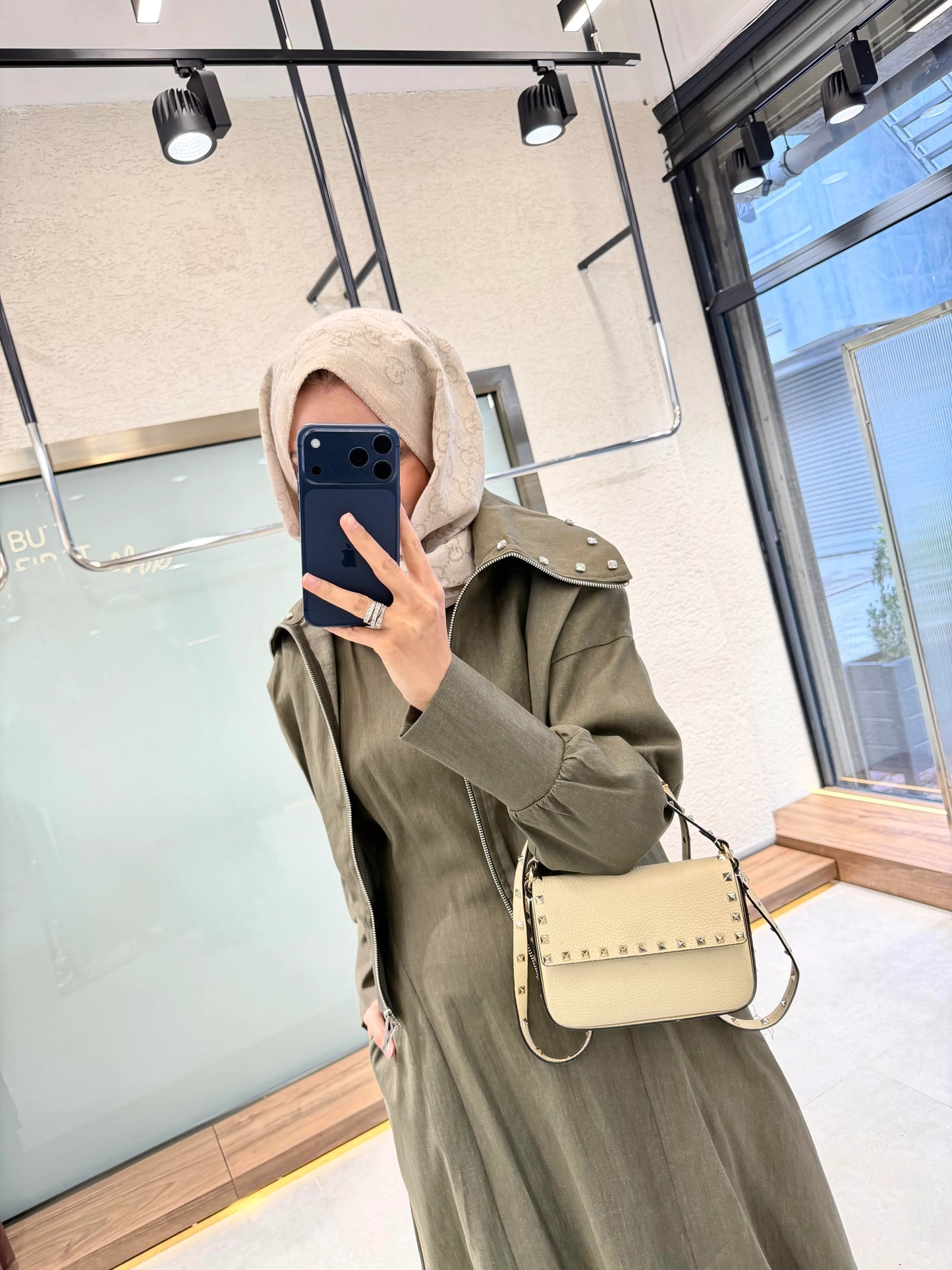 Elara Jacket Dress Set – Green