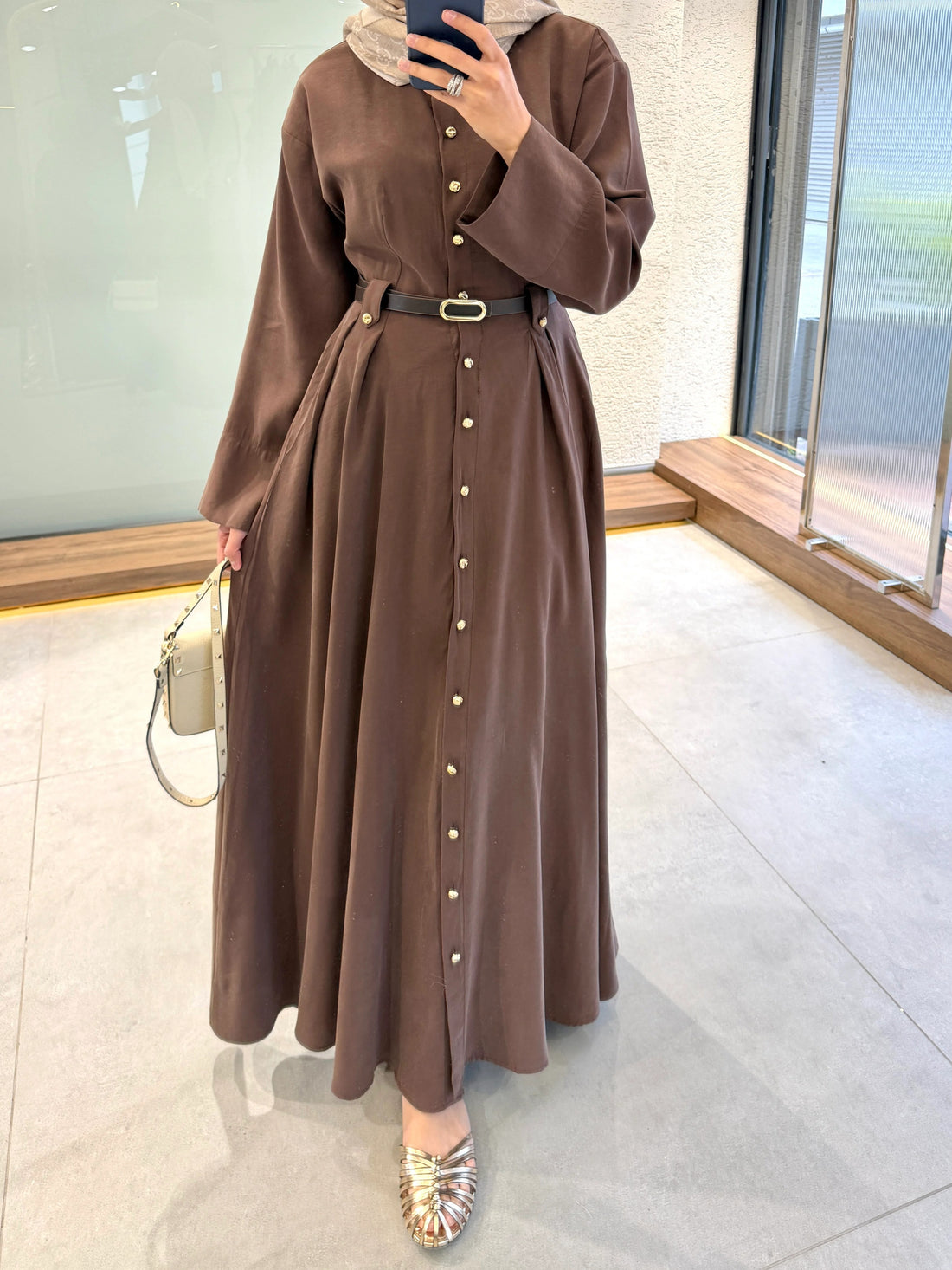 Premium Tencel™ Dress - Brown