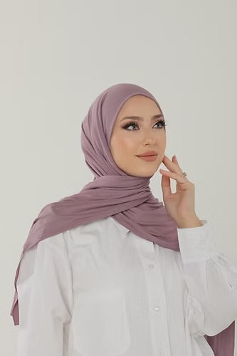 Lavender Premium Viscose Jersey Shawl | Luxurious Drape, Non-Slip Fabric