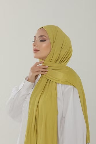 Lime Premium Viscose Jersey Shawl | Luxurious Drape, Non-Slip Fabric