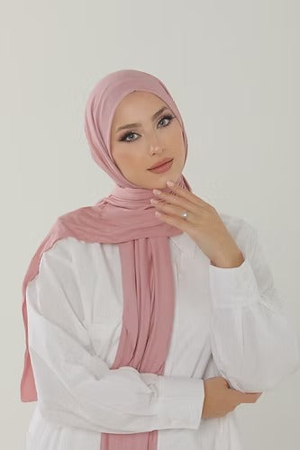 Light Pink Premium Viscose Jersey Shawl | Luxurious Drape, Non-Slip Fabric