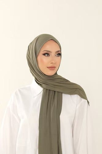 Light Khaki Premium Viscose Jersey Shawl | Luxurious Drape, Non-Slip Fabric