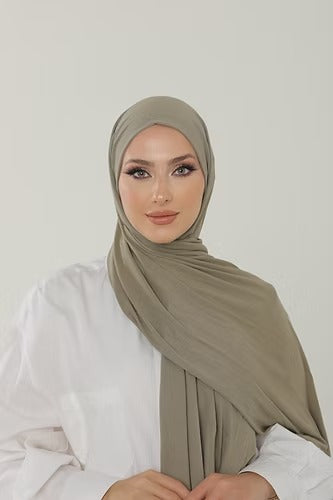 Sage Premium Viscose Jersey Shawl | Luxurious Drape, Non-Slip Fabric