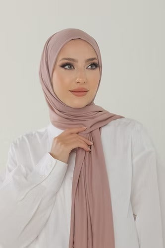 Rose Premium Viscose Jersey Shawl | Luxurious Drape, Non-Slip Fabric