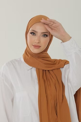Mustard Premium Viscose Jersey Shawl | Luxurious Drape, Non-Slip Fabric