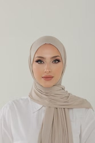 Stone Premium Viscose Jersey Shawl | Luxurious Drape, Non-Slip Fabric