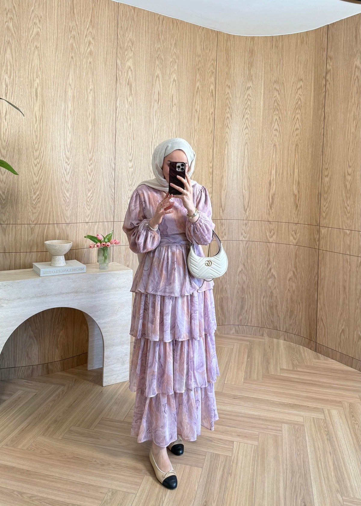 Ella Chiffon Dress – Lilac