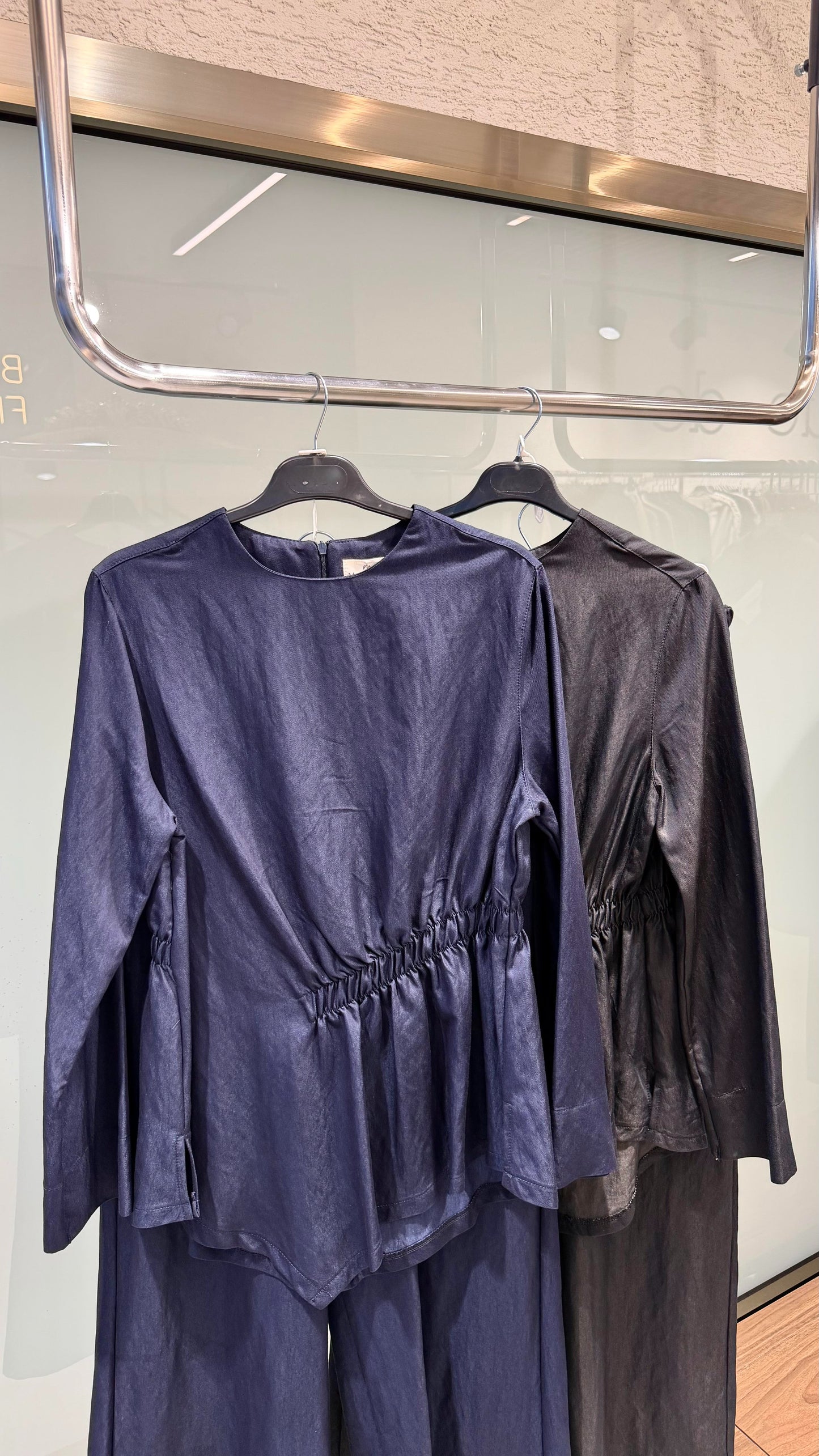 Barrel Pants Set – Navy Blue