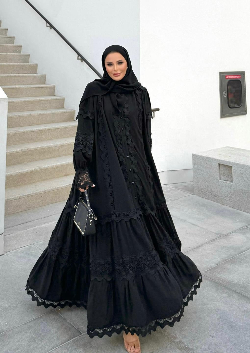 Elegant Black Lace Dress