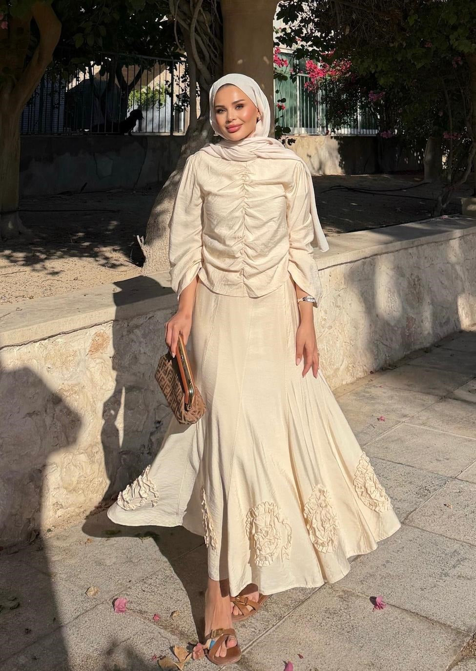 Porto Skirt Set – Beige