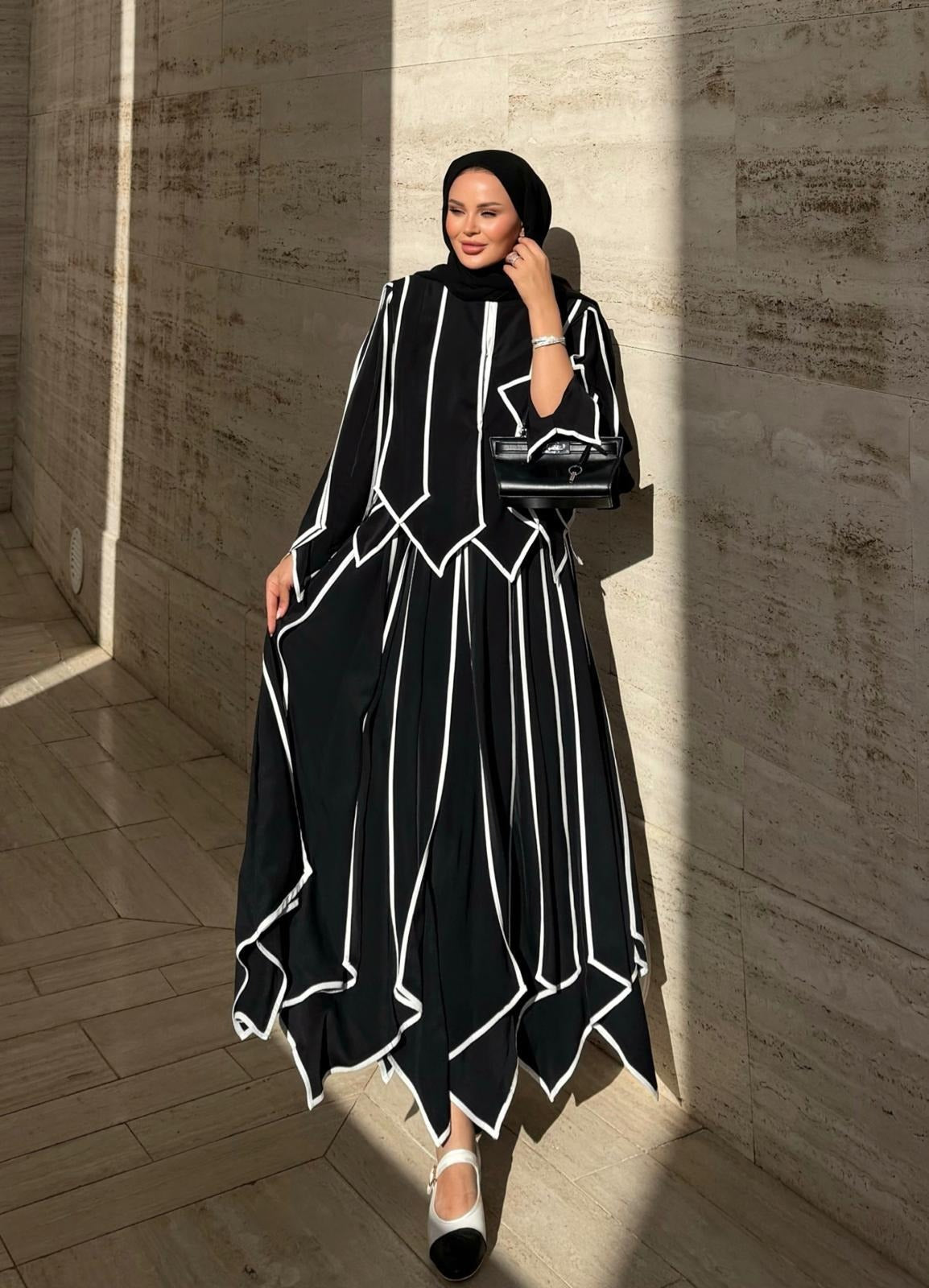 Doha Skirt Set – Black