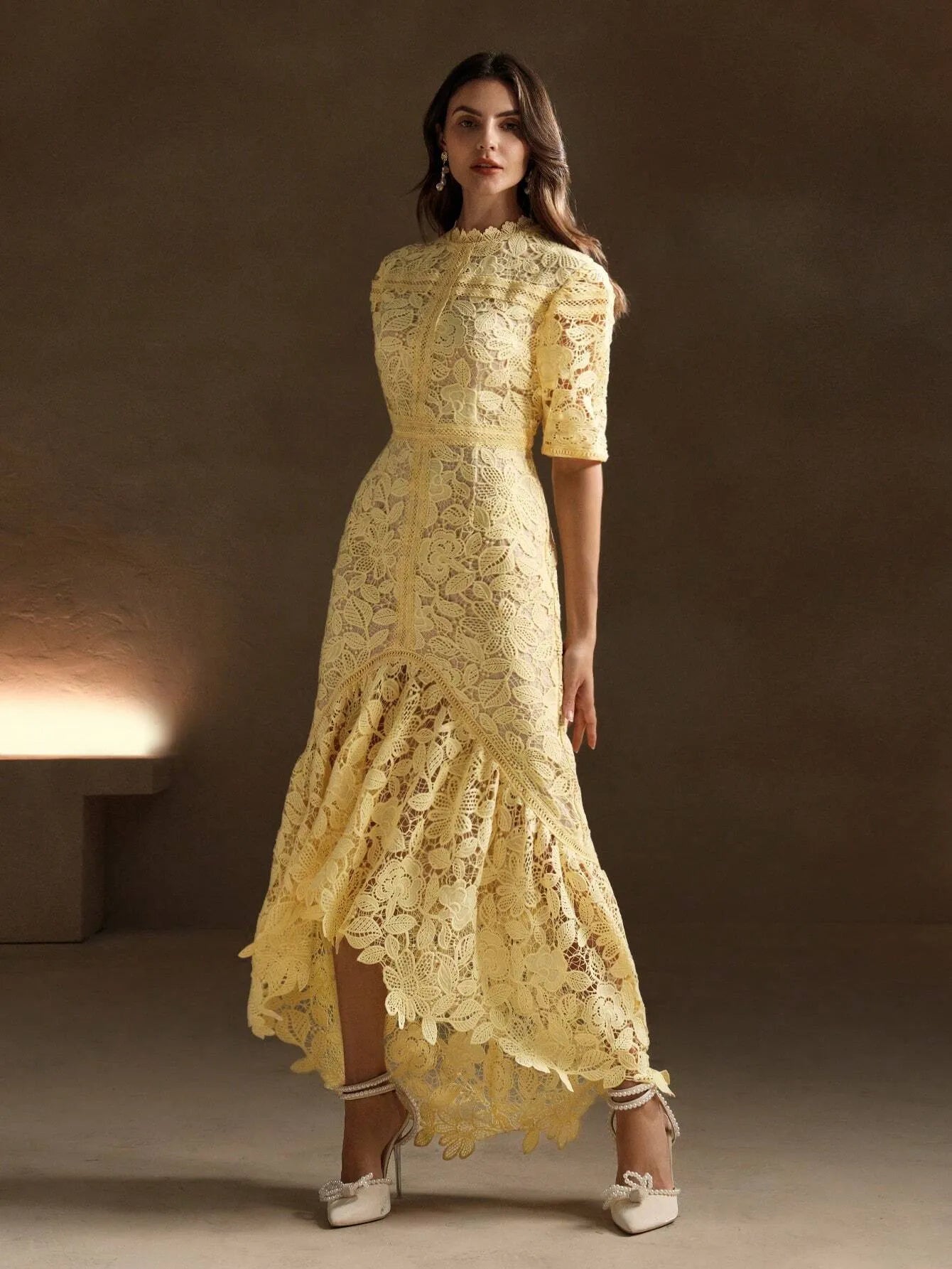 Soluble Lace Mermaid Maxi Dress