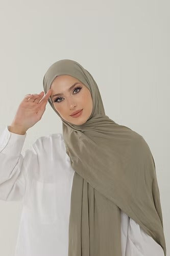 Sage Premium Viscose Jersey Shawl | Luxurious Drape, Non-Slip Fabric