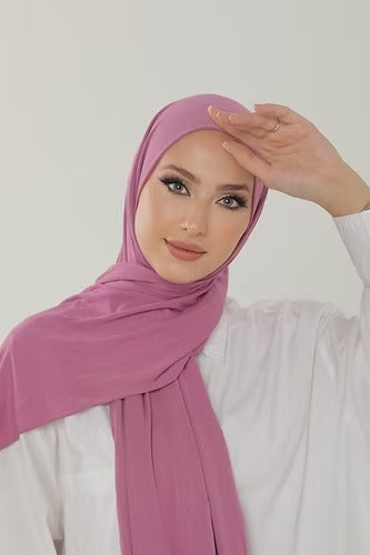 Sweet Lilac Premium Viscose Jersey Shawl | Luxurious Drape, Non-Slip Fabric
