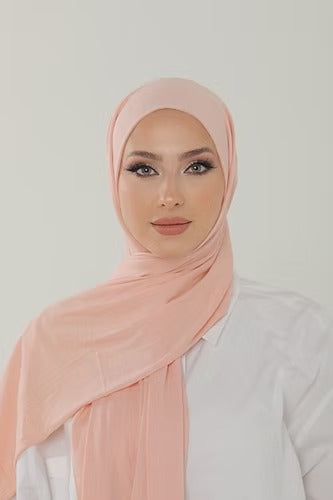 Dusty Blush Premium Viscose Jersey Shawl | Luxurious Drape, Non-Slip Fabric