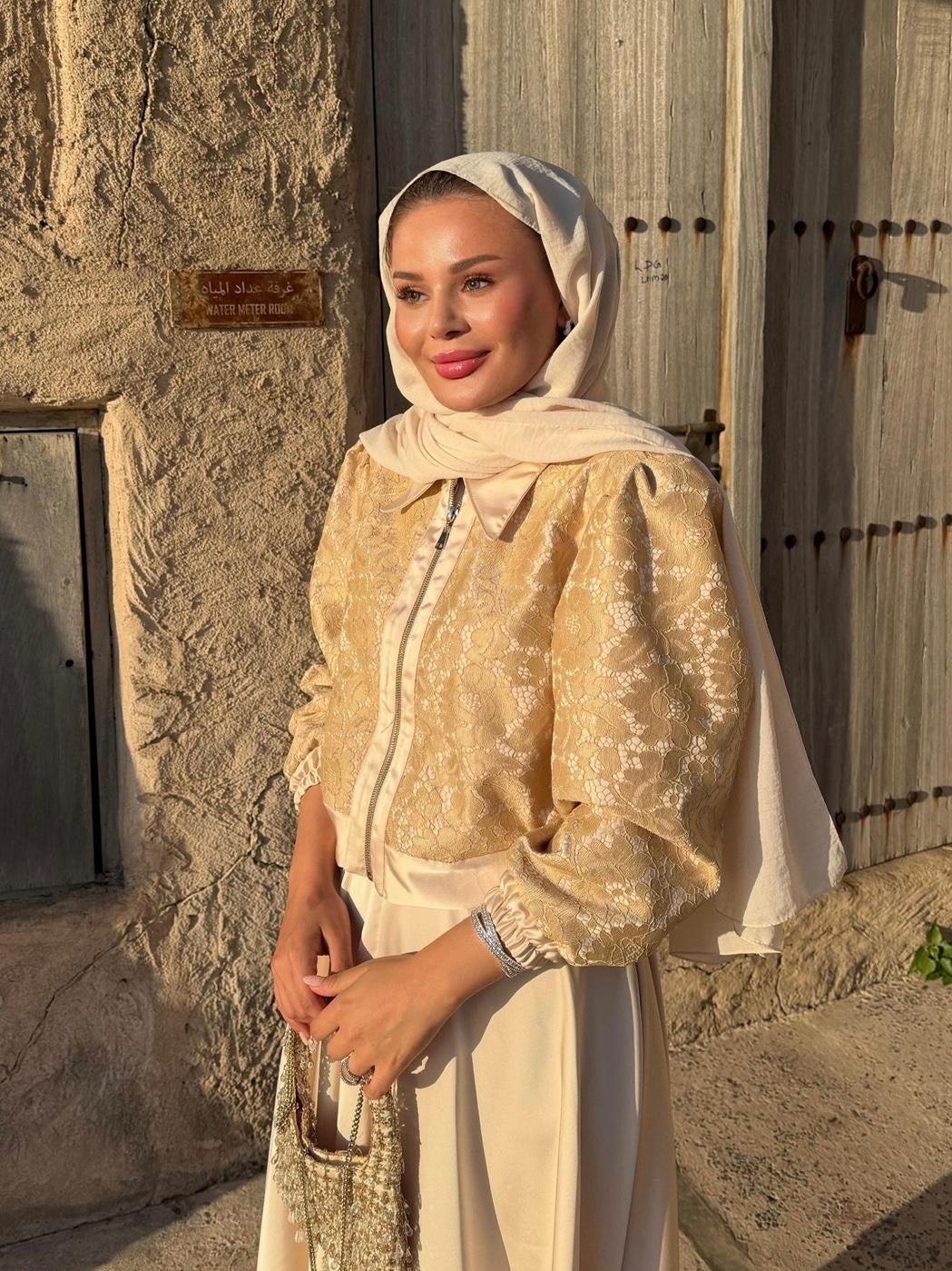 Rosie Skirt Set- Beige