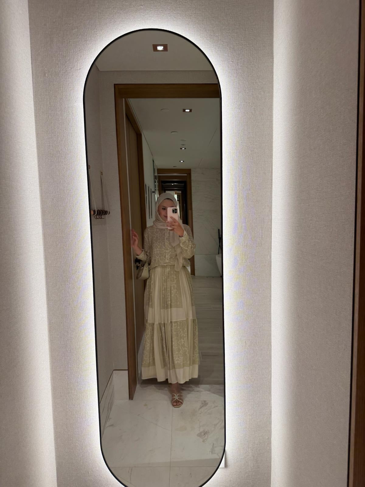 Lightweight Ethnic Shirt and Skirt Co-Ord in Yellow