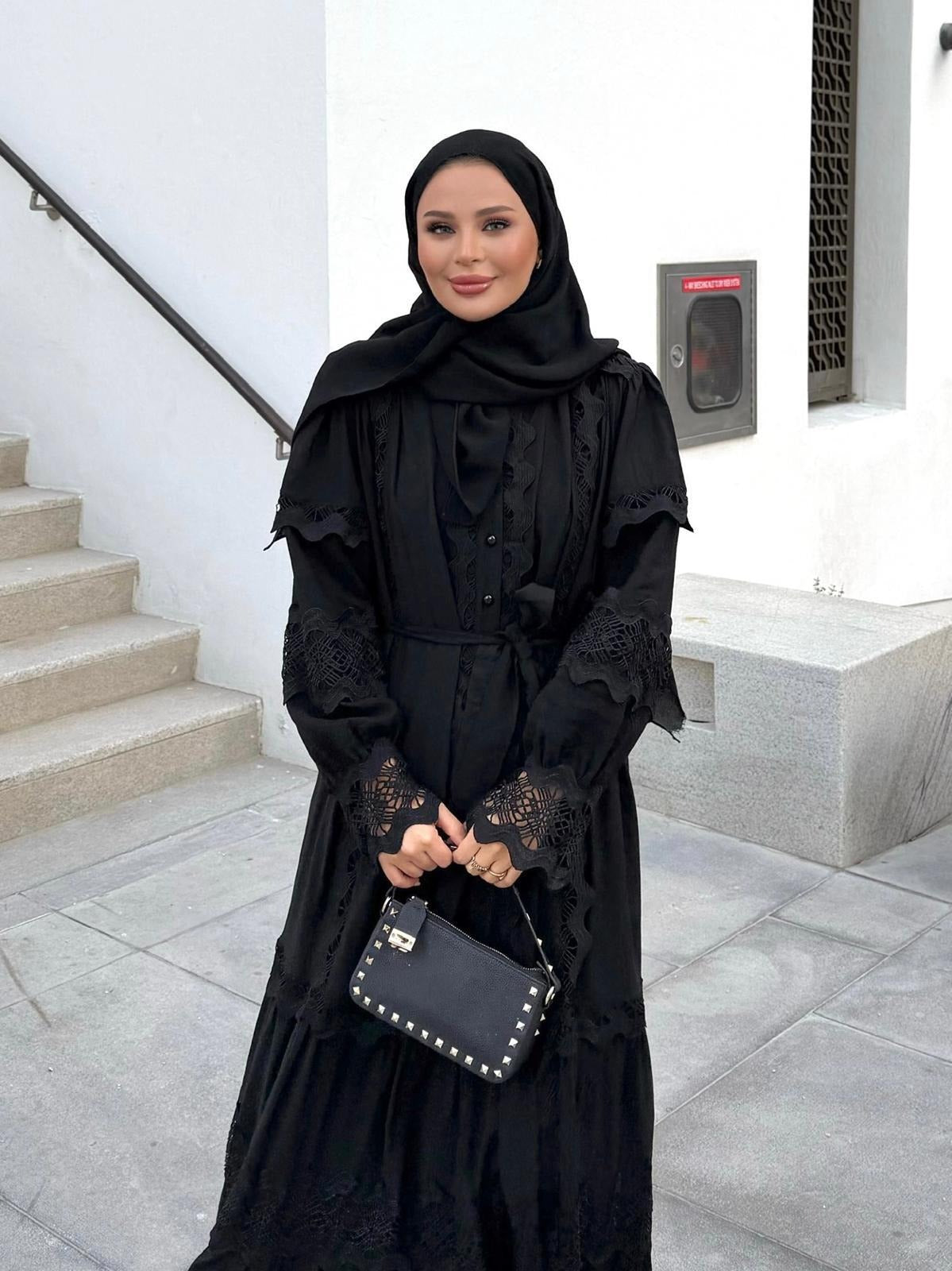 Elegant Black Lace Dress